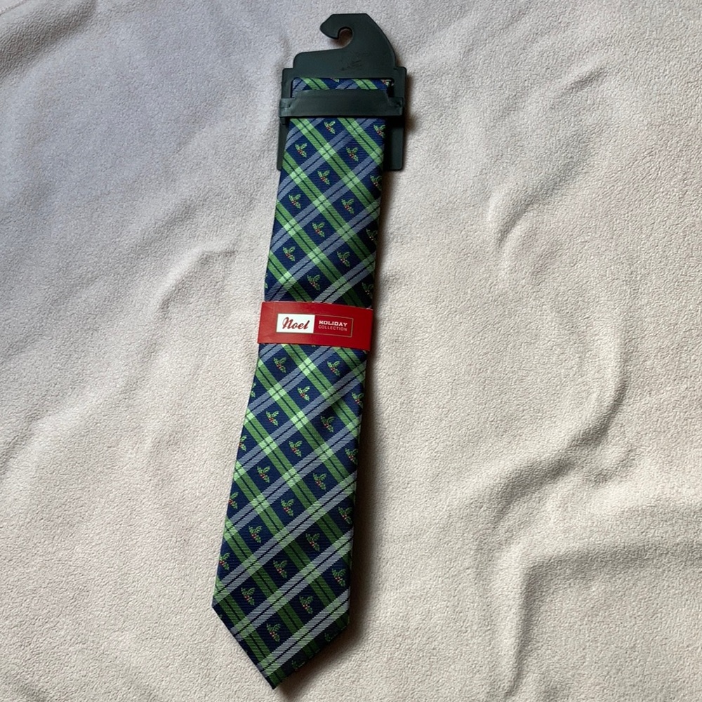 Festive Holiday ties (Holly  & Santa designs) - Picture 2 of 12